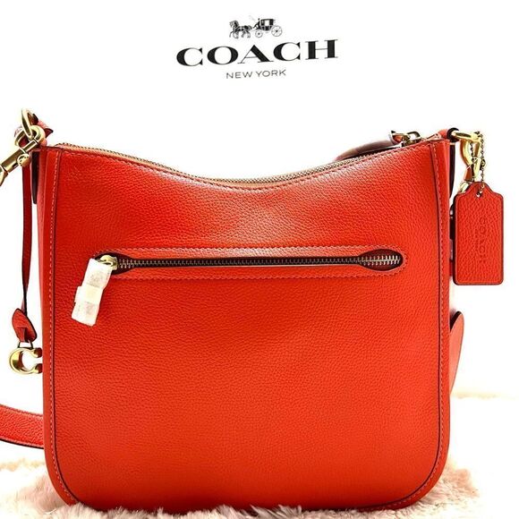 🔥SALE🎁NWT! Coach C8483 Chaise Crossbody Polished pebble leather Msrp:$295.00 - Picture 2 of 8